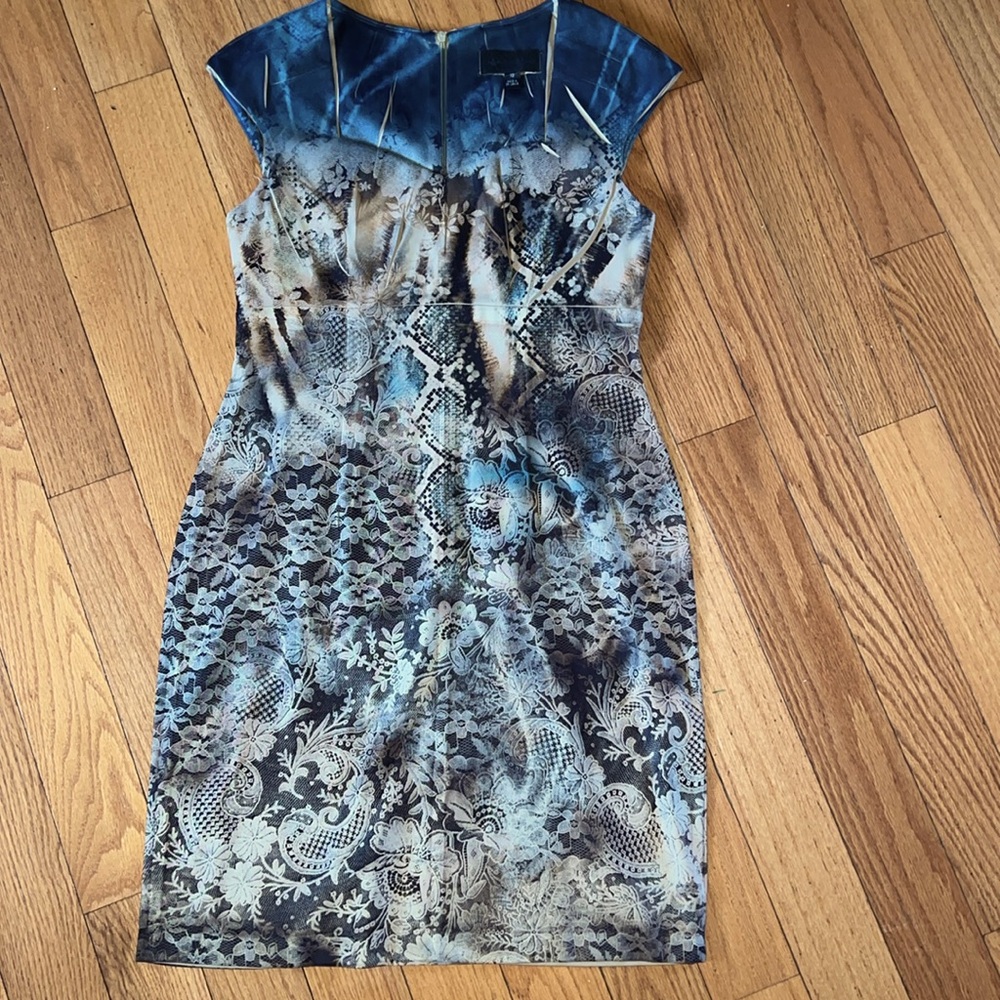 Connected Apparel Polyester Spandex sleeveless dress Dress, zipper in back